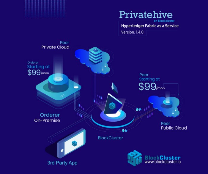 BlockCluster Launches PrivateHive: A Hyperledger Fabric-as-a-Service Module
